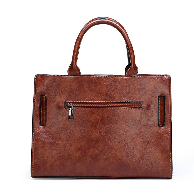 Embossed letters one-shoulder three-piece mother and daughter bag - Bellarte Enchanté Embossed letters one-shoulder three-piece mother and daughter bag